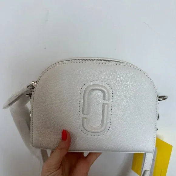❌SOLD❌NWT Marc Jacobs The Shutter Leather Crossbody Bag Removable Strap Cotton - Picture 5 of 11